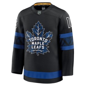 Mænd NHL Toronto Maple Leafs Trøje 2024-25 Fanatics Premium Mitch Marner Sort Tredje